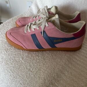 Gola Women's Pink and Blue Sneakers
